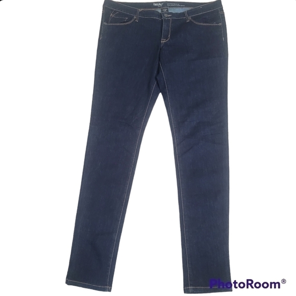 Mossimo Denim-low rise boot cut Jeans blue in size 16/33L - Picture 2 of 11